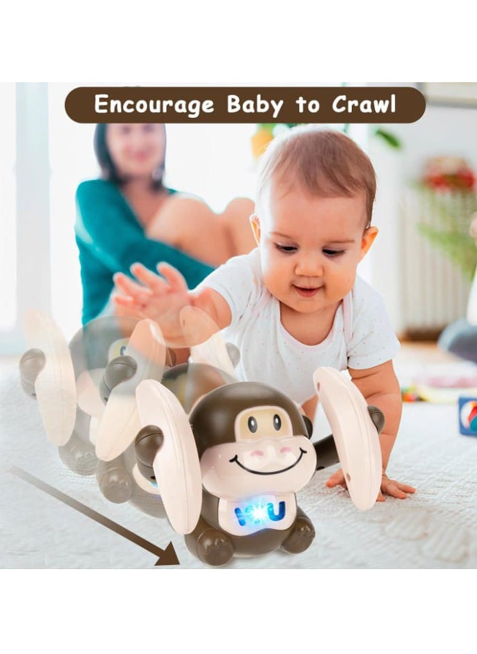 Generic - The Fun Monkey Toy with sounds, lights, and music! It moves, sings, and even flips! A fantastic toy that develops visual skills and brings joy to your child. Safe, excellent quality with bright colors! - Image 1