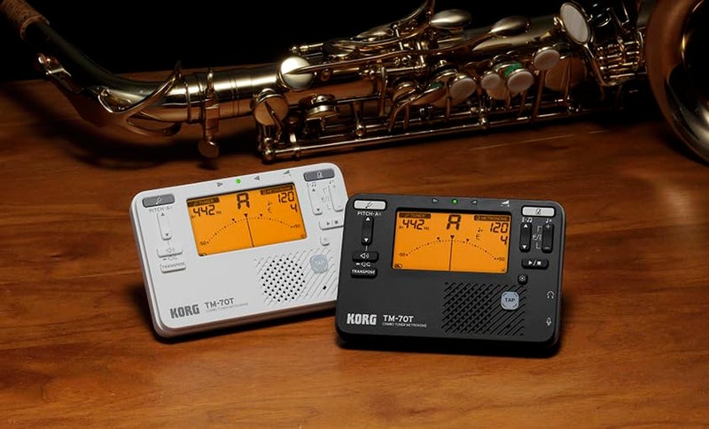 Korg TM-70T Tuner and Metronome w/ Sound Out Mode, Transpose Mode, and Chromatic Mode - Black - Image 3