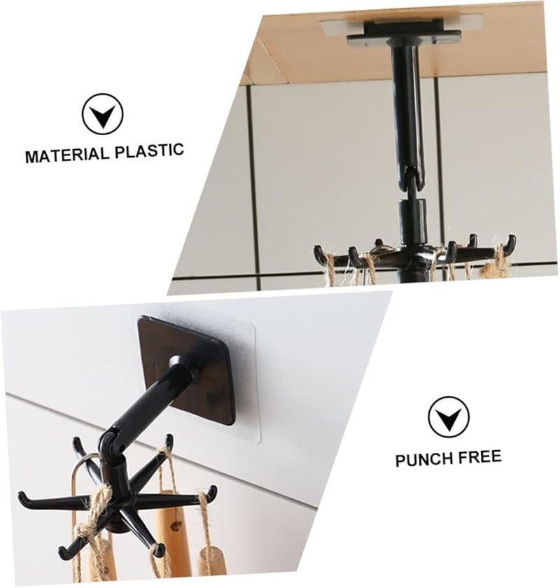 GLEAVI 4 Pack White No Drill Wall Hooks for Bathroom Kitchen Shower Easy Install Sturdy Mount - Image 5