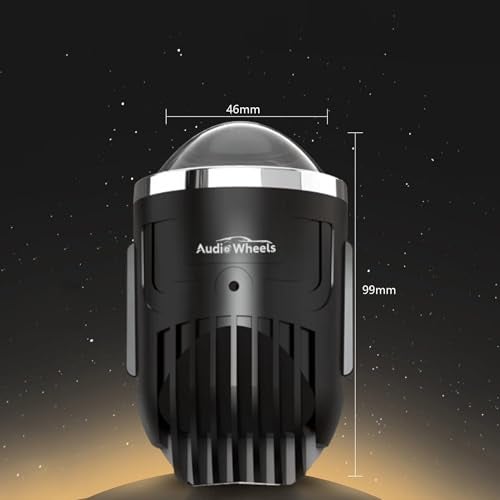 Audio Wheels 1.8" Universal LED Projector Fog Lamp - 120W | Tri-Color Output (6000K White / 4500K Warm / 3000K Yellow) | 15,000LM | Blue Film Lens | 12V/24V Car Driving Lamp for Vehicle Modification - Image 5