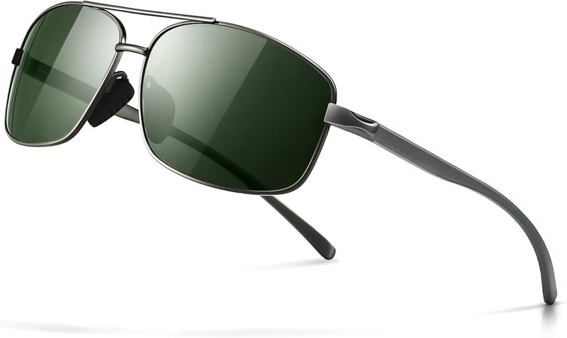 SUNGAIT Ultra Lightweight Rectangular Polarized Sunglasses UV400 Protection - Image 1