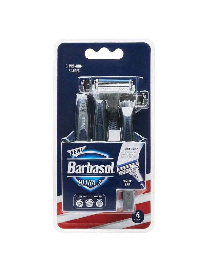Barbasol Arbasol Premium Disposable Ultra 3 Razor 4 Count (Pack Of 2) - Image 2