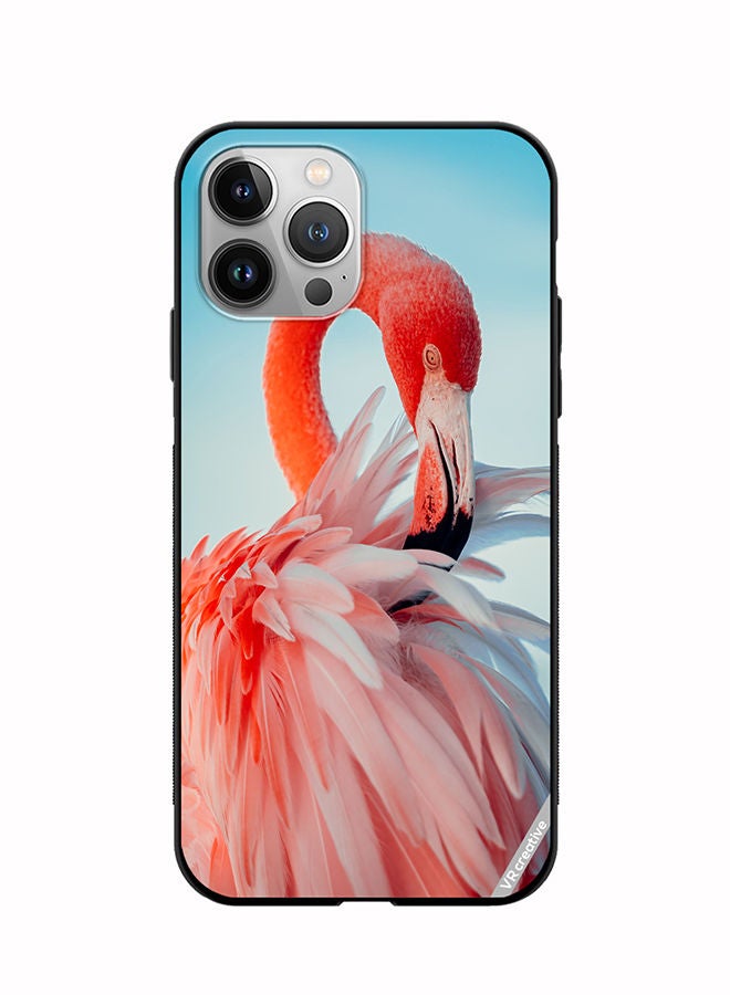 VR CREATIVE غطاء حماية لهاتف آبل آيفون 11 برو ماكس بتصميم فلامينغو متعدد الألوان - Image 1