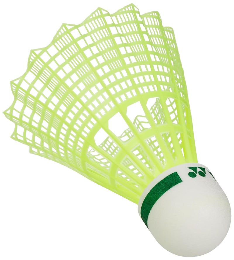 Yonex مافيس 10 ريشة بادل نايلون - عبوة من 6 ريشات بادل، غطاء أخضر (أصفر) - Image 3