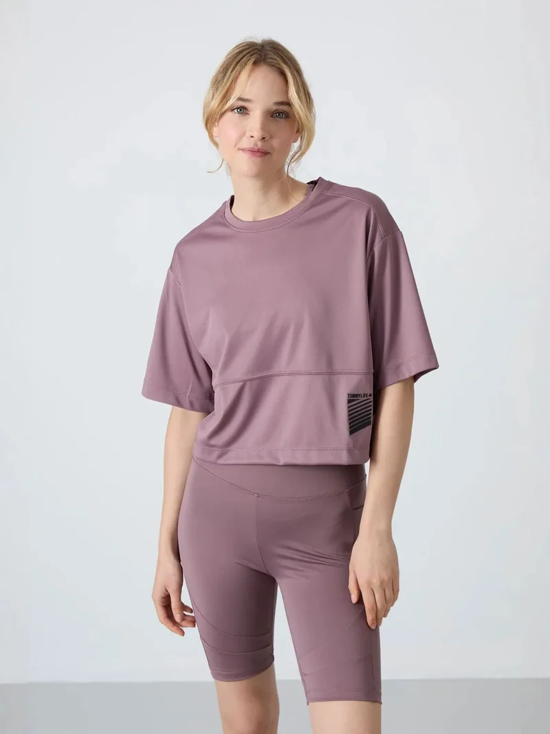تومي لايف TOMMY Oversized Polyester Crew Neck T-Shirt With Pocket