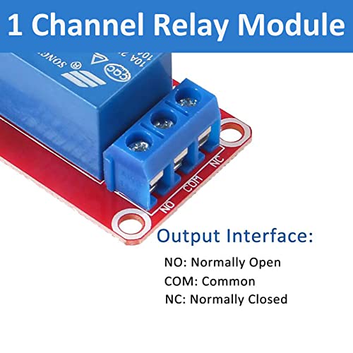 AEDIKO 4pcs DC 12V Relay Module 1 Channel Relay Board with Optocoupler Isolation Support High or Low Level - Image 5