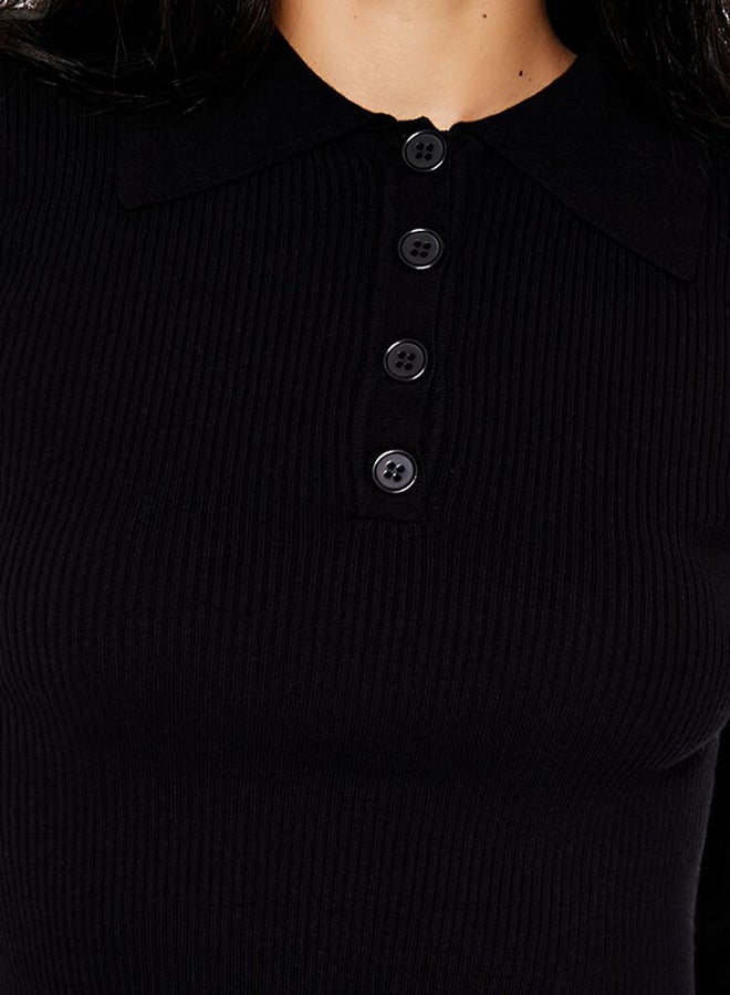 FOREVER 21 Ribbed Knit Cropped Sweater - Image 3