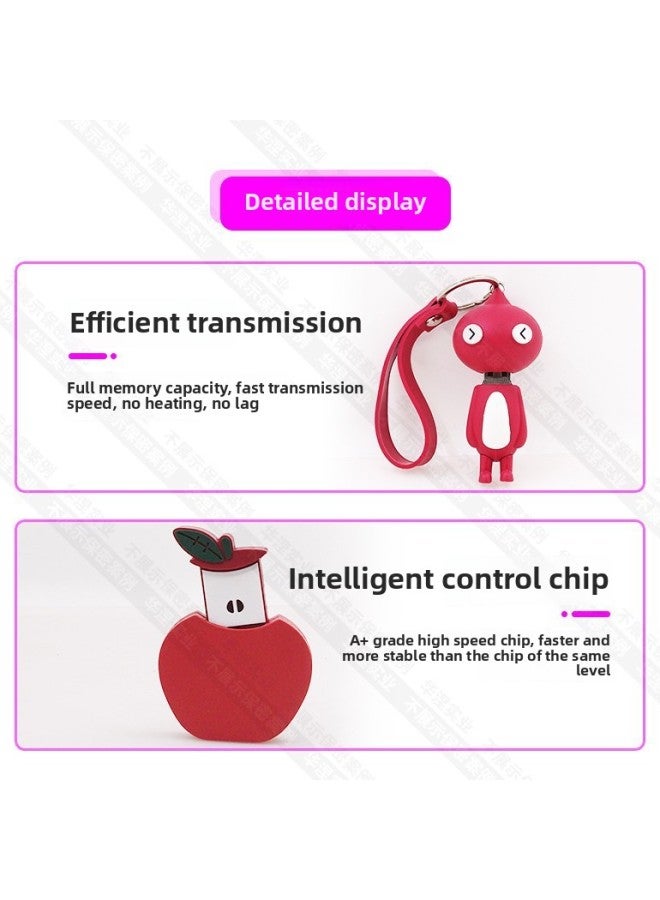 Loquat Cartoon U Disk Custom Creative IP Corporate Image Advertising Logo Portable Disc Three-dimensional Small Gift High-speed 3.0USB-Color:May Day Gift U Disk Customized Mold Opening-Capacity:16GB - Image 2