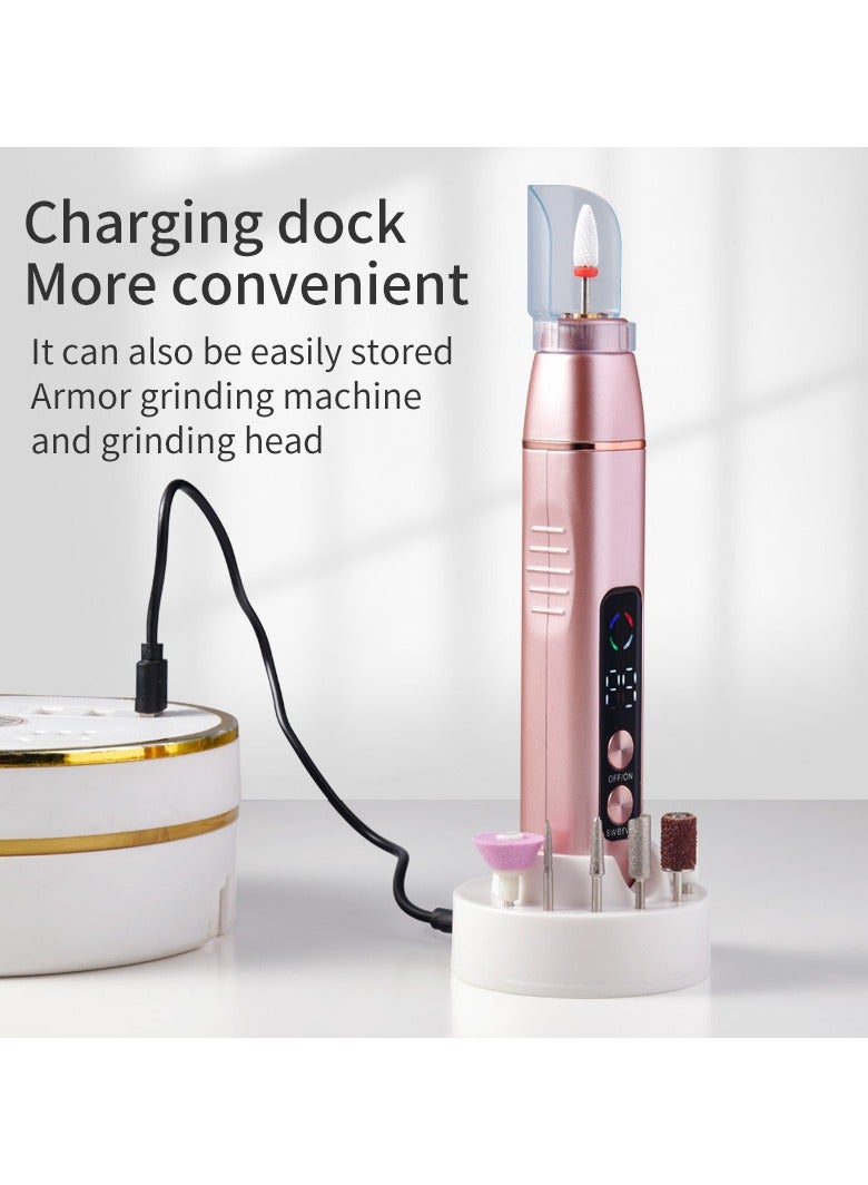 General Cordless nail drill portable professional rechargeable electric nail grinding pen to meet the needs of different nail art styles  - Image 1