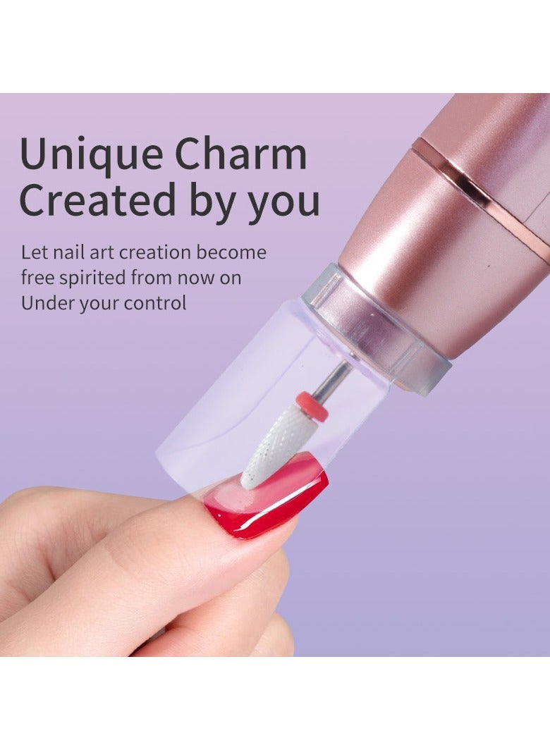 General Cordless nail drill portable professional rechargeable electric nail grinding pen to meet the needs of different nail art styles  - Image 2