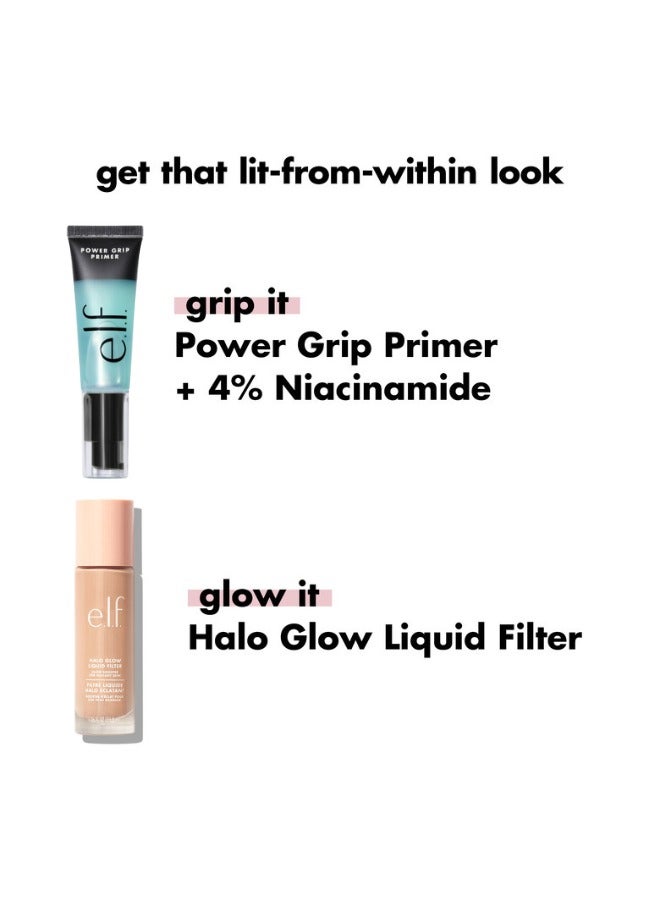 elf Power Grip Primer & Halo Glow Liquid Filter 1 Fair  for Bright and Smooth Skin and Long-lasting Makeup Fixation - Image 2