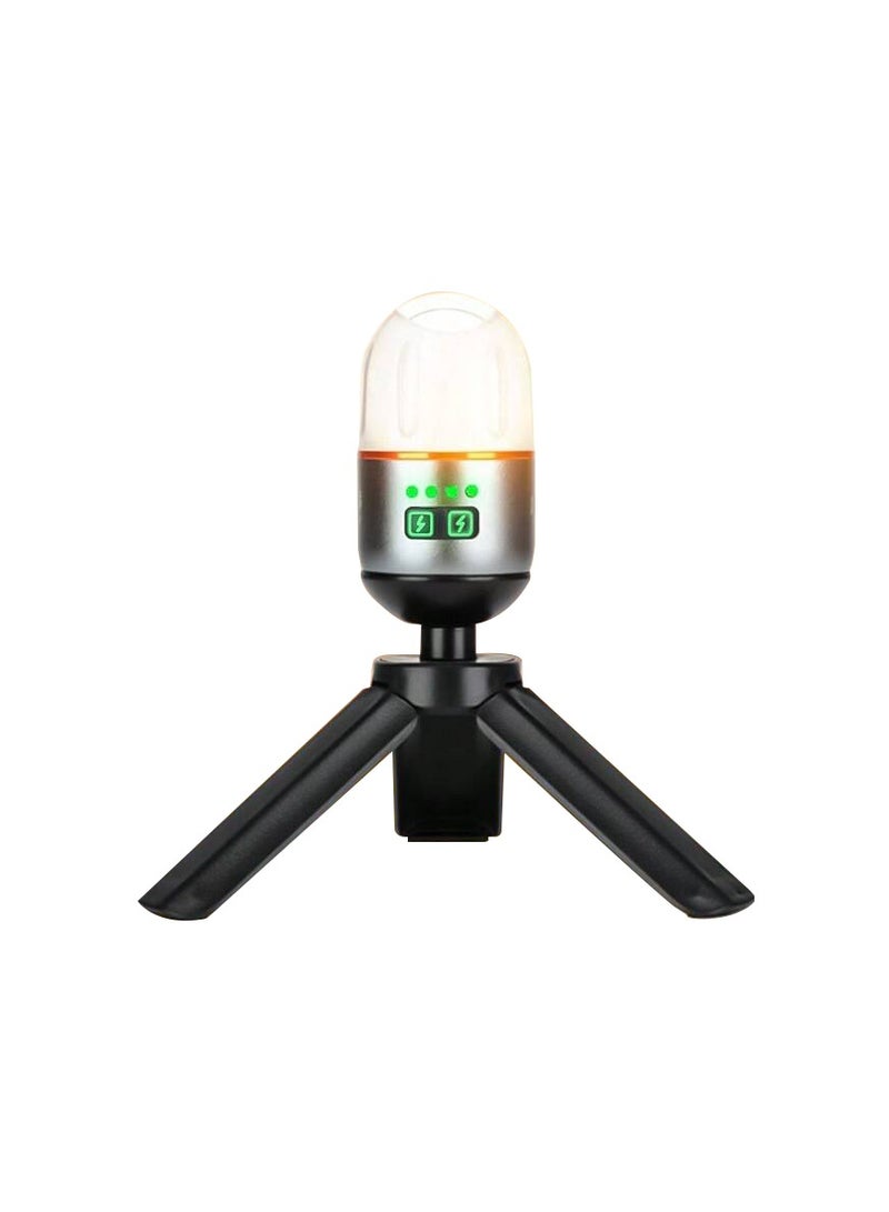 Yemao Rechargeable Multifunctional Mini Camping Flashlight magnetic base design with tripod - Image 1
