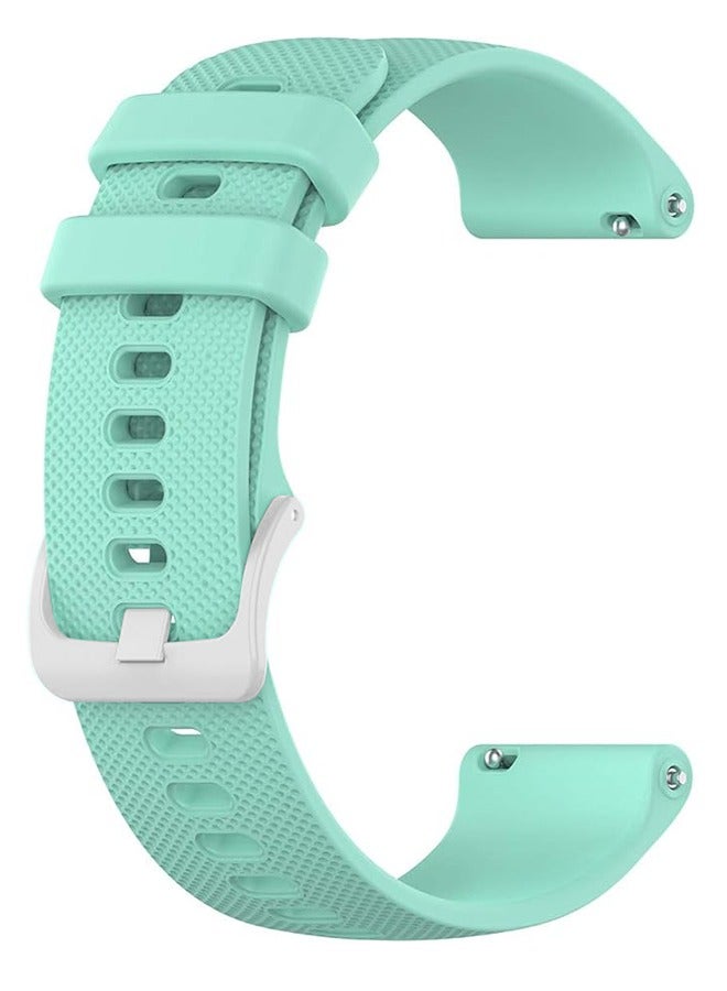 Silicone watch strap 20mm Compatible with Samsung Galaxy  Watch 7/6/5/4 40mm 44mm/Watch 6 Classic 43mm 47mm/Watch 5 Pro 45mm/Watch 4 Classic/Active 2 Band, 20mm Soft Silicone Sport Strap Wristbands Women Men(Green) - Image 1