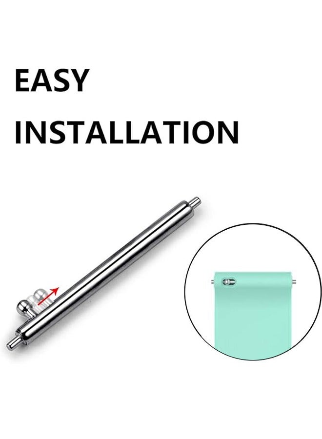 Silicone watch strap 20mm Compatible with Samsung Galaxy  Watch 7/6/5/4 40mm 44mm/Watch 6 Classic 43mm 47mm/Watch 5 Pro 45mm/Watch 4 Classic/Active 2 Band, 20mm Soft Silicone Sport Strap Wristbands Women Men(Green) - Image 3