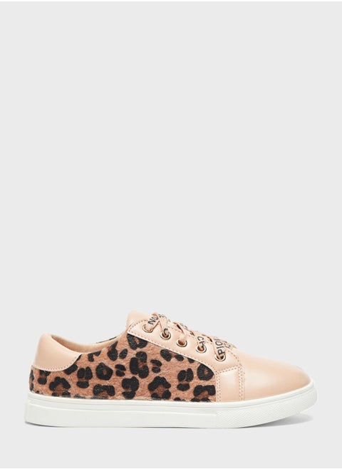 Kids Printed Low Top Sneakers