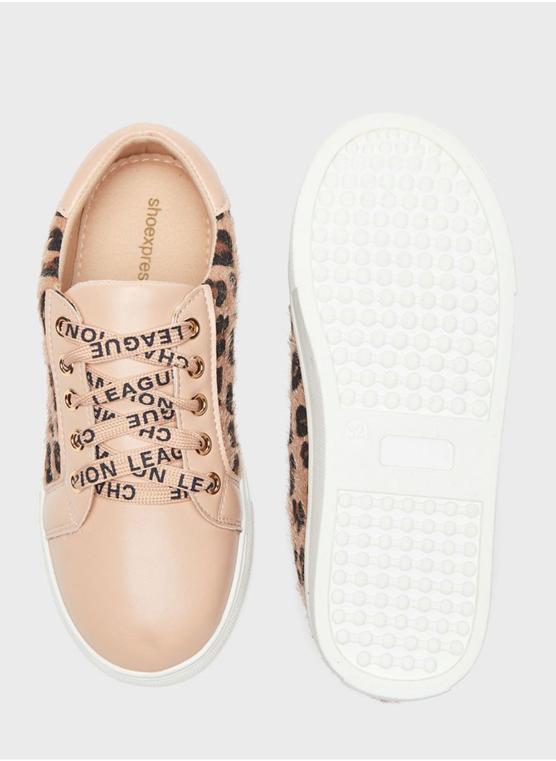 shoexpress - Kids Printed Low Top Sneakers - Image 1