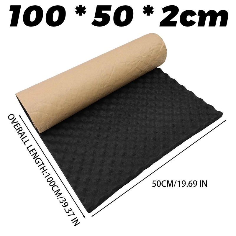 Auto Heat Insulation Pad Sound Deadening Foam Mat Car Engine Hood Door Trunk Roof Shock Proofing Waterproof Self Adhesive Sheet - Image 1