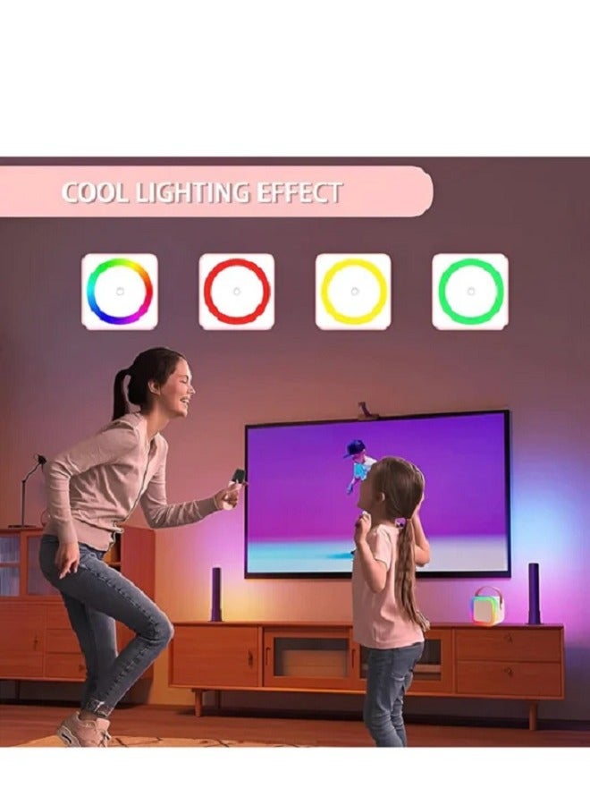 K52 Dual Microphone Karaoke Bluetooth Speaker, Wireless, Portable, RGB Light, 3-in-1 Functionality, Professional Sound, Lightweight - Image 3