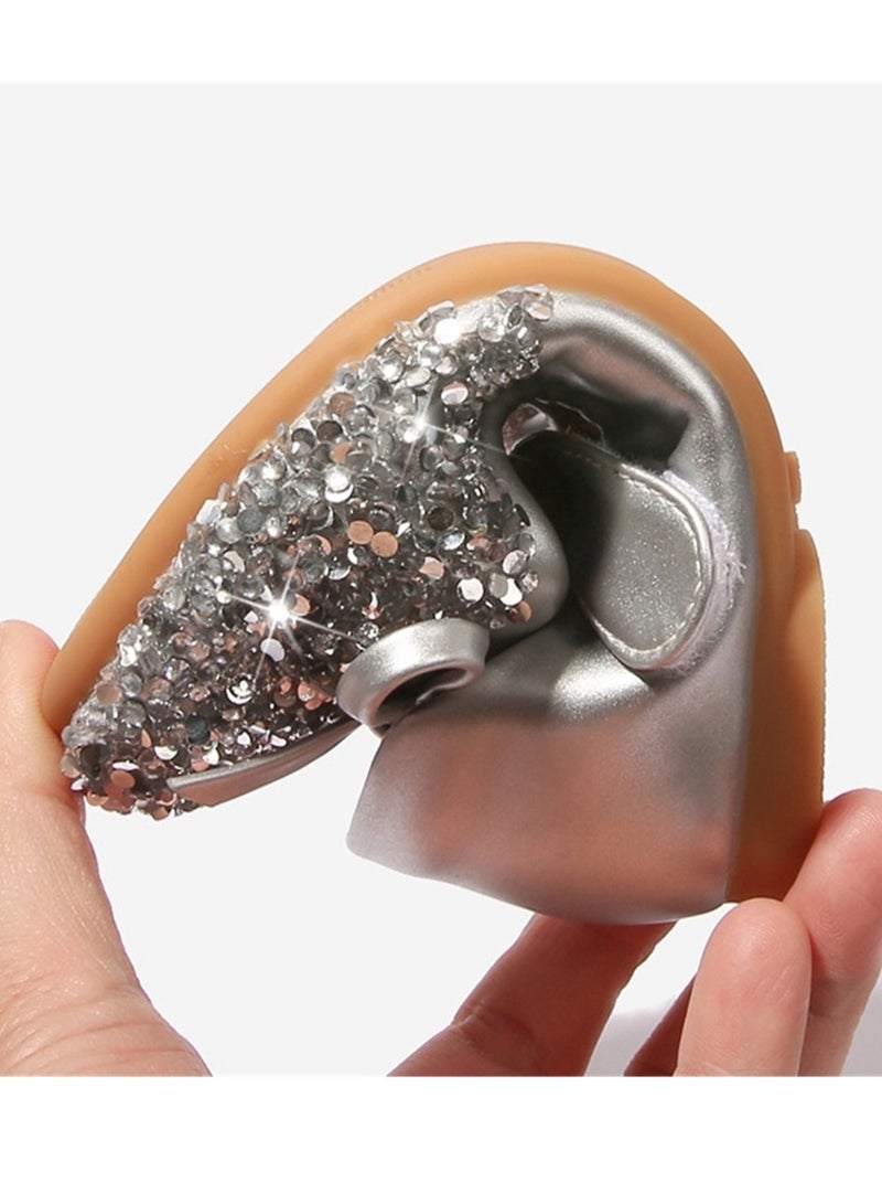 Girls crystal shoes new style princess shoes small leather shoes children baby soft bottom stage performance shoes