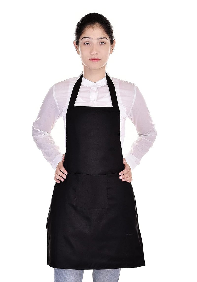 Tolexo Polyester Free Size Cooking Kitchen waterproof Apron for men and womenset of 2 apron Black Proudly made in India - Image 5