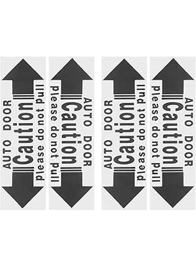 4 Pcs Car Door Safety Warning Stickers Reflective Vinyl Decals Do Not Pull Caution - Image 1
