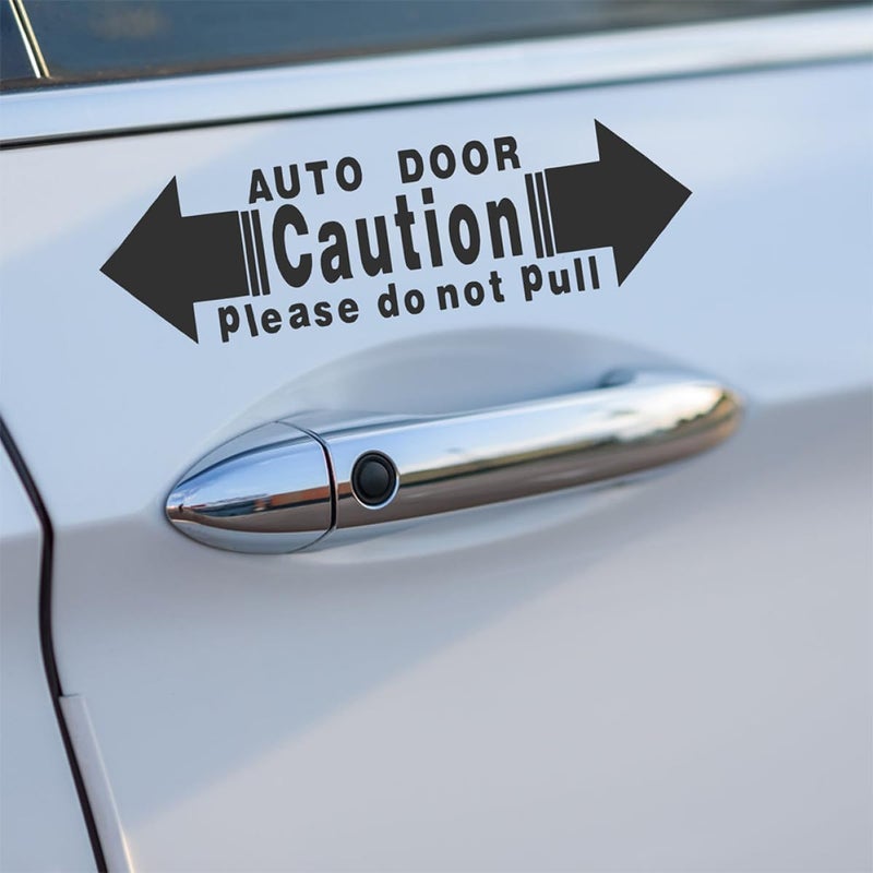 4 Pcs Car Door Safety Warning Stickers Reflective Vinyl Decals Do Not Pull Caution - Image 5