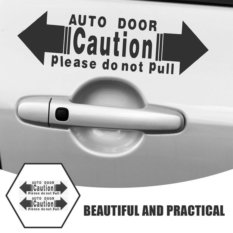 4 Pcs Car Door Safety Warning Stickers Reflective Vinyl Decals Do Not Pull Caution - Image 4