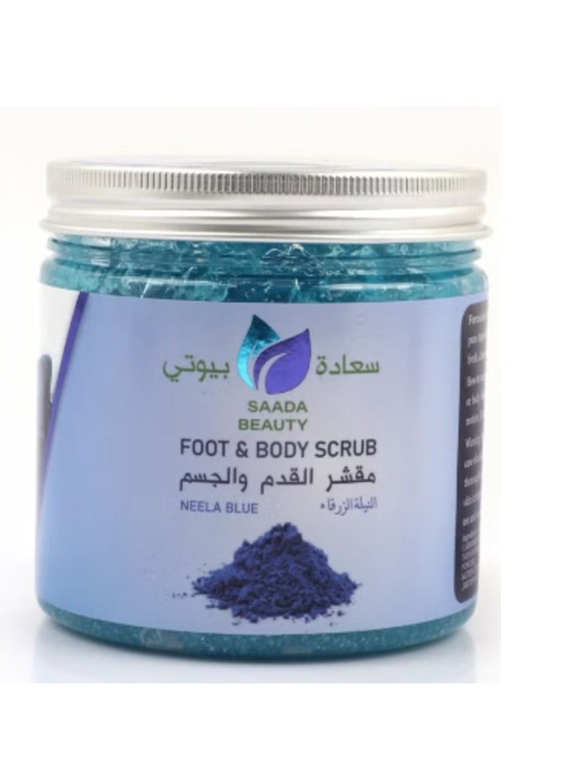 SAADA BEAUTY Foot and Body Scrub Blue Neela 500ml 