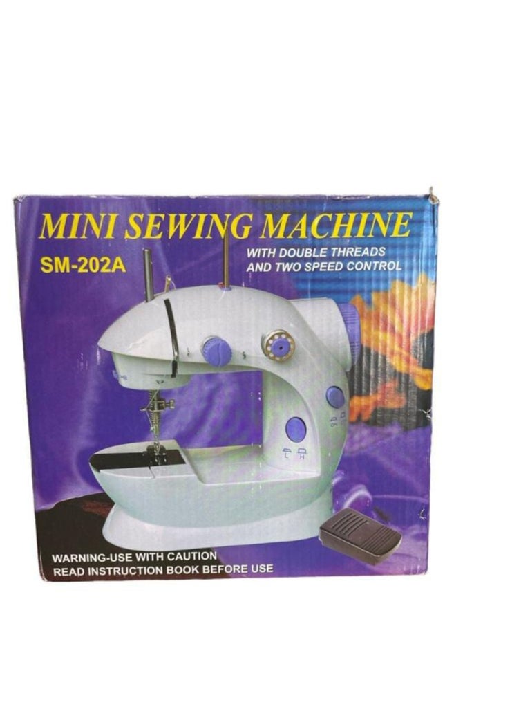 ماركة غير محددة ماكينة خياطة صغيرة SM-202A - ماكينة خياطة سطح مكتب محمولة 