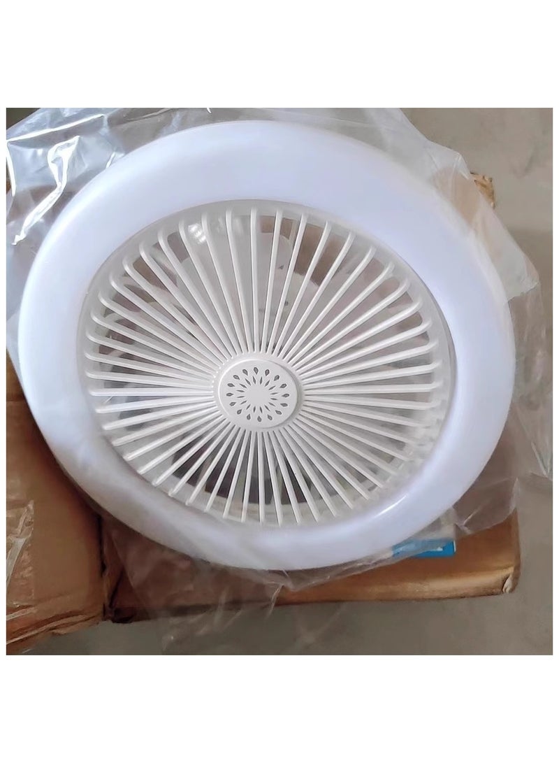Socket Fan Light with Remote Control, 3 Colors Dimmable LED Light Bulb Fan Screw in Ceiling Fan for Bedroom, Kitchen, Storage Room, Closet, Wireless Small Ceiling Fans with Lights - Image 5