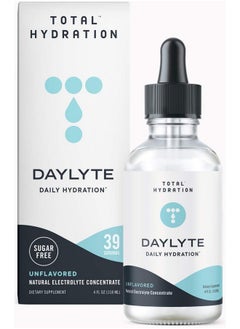 Daylyte Electrolyte Drops Hydration Sugar Free Electrolyte Mineral Drops For Rehydrating & Refueling, Trace Mineral Drops With Magnesium, Calcium, Zinc & More (39 Servings) (Unflavored)