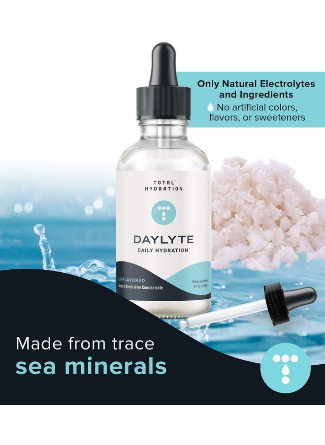 Health & Household - Daylyte Electrolyte Drops Hydration Sugar Free Electrolyte Mineral Drops For Rehydrating & Refueling, Trace Mineral Drops With Magnesium, Calcium, Zinc & More (39 Servings) (Unflavored) - Image 1