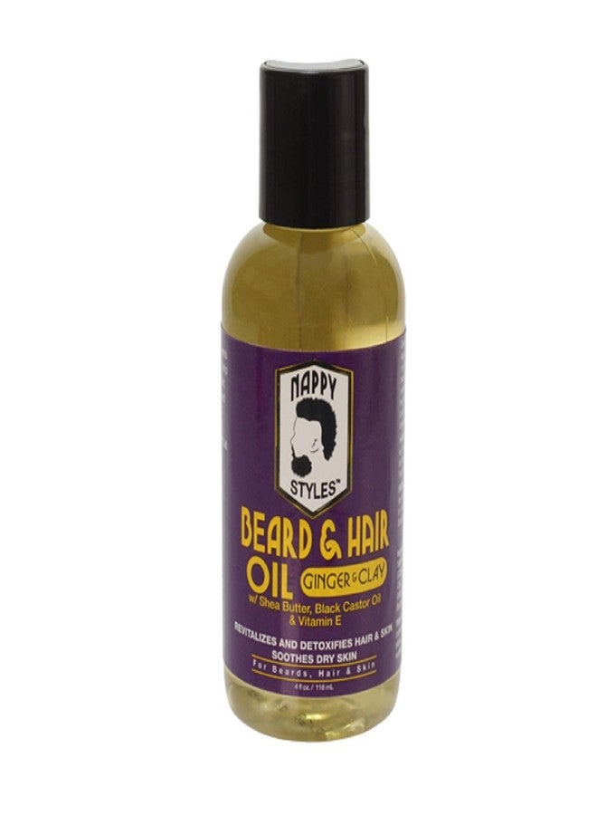 Nappy Styles Beard Oil - Ginger & Clay 4oz - Image 2