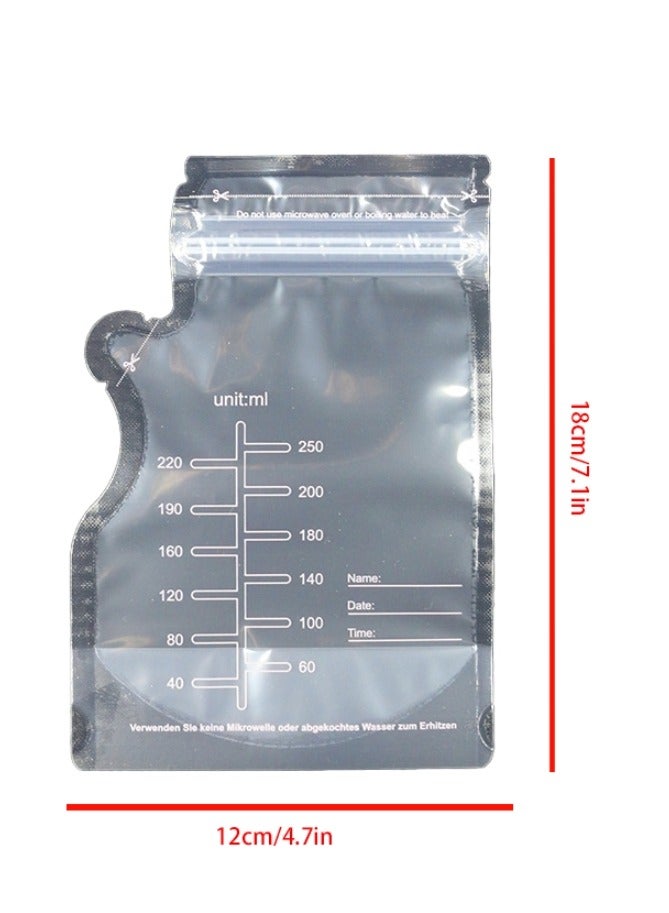 Jourvent Baby Breast Milk Storage Bags 30pcs 250ml Disposable Freezer Safe Leak Proof Self Supporting Breastfeeding Milk Storage for Daily Use - Image 5