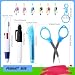 Spaluck 30 Pieces Nurse Pen Set Badge Reel Pen Tool Accessories Include Nursing Keychain Clip Set Mini Folding Stainless Safety Scissors for Nurse Doctor Day Gift - Image 2