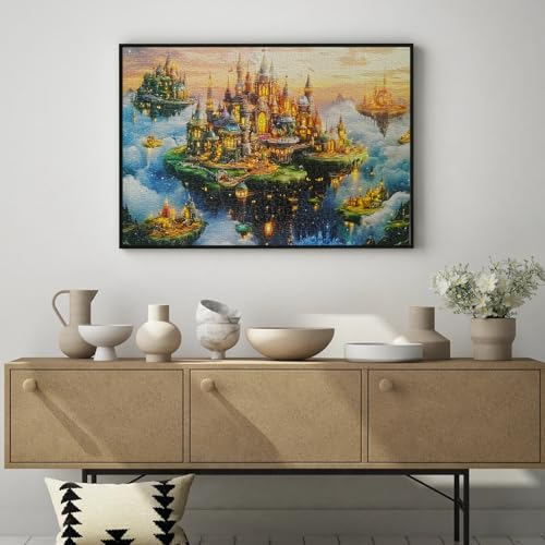 Yunlus Jigsaw Puzzles for Adults 1000 Pieces Impossible Hard Difficult Challenging Puzzles for Adults 1000pc Puzzles City of The Skyward Kingdoms Jigsaw Puzzle 1000 Pieces 28 x 20 inch - Image 5