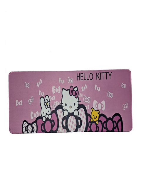 Gaming Mouse Pad, Creative Hello kitty Design (70cm x 30cm x 3mm), HD Print Pattern Desk Mat, Extended Mouse Pad and Mouse Pads for Computer Laptop Keyboard, Waterproof Fabric Surface for Desk, Anti-Slip Rubber Base