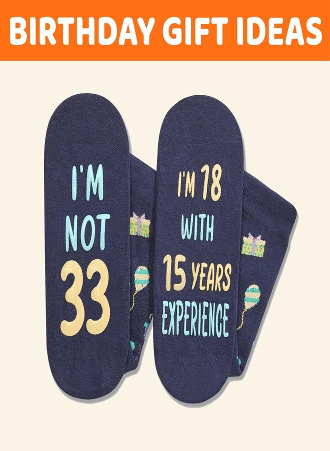 Happy Pop HAPPYPOP 33rd Birthday Gifts for Women - 33 Year Old Socks for Men, Gifts for Middle Aged Woman Man 1992 with Greeting Card - Image 5