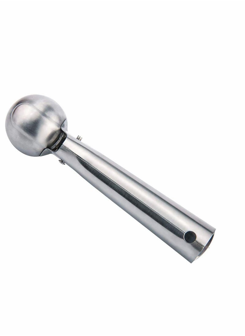 SYOSI - Ice Cream Scoop, Stainless Steel Ice Cream Spoon with Easy Trigger, Dipper, Durable & Easy to Use, Nonstick for Fruits, Water Melon, Yogurt, Cookie Dough, Jelly(Sliver) - Image 1