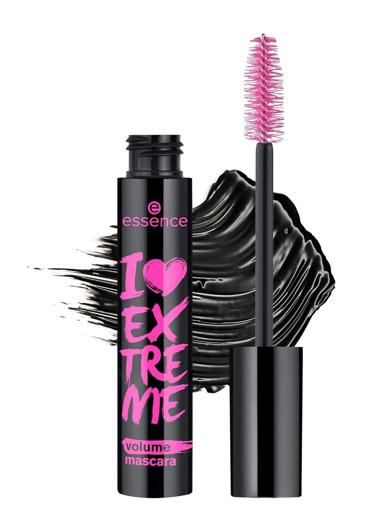 Essence I Love Extreme Volume Mascara | Extra Large Fiber Brush 0001 - Image 1