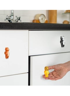 SYOSI Cute Animal Knobs, 5 Pieces Animal Drawer Pulls  Ceramic Knobs Cabinet Knobs Kids Dresser Nursery Drawer Handles Cupboard Knobs for Nursery Room Bedroom Bathroom Kitchen  - Image 2