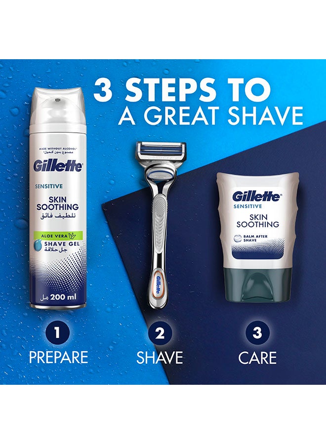 Gillette Sensitive Skin Soothing Shave Gel 200ml - Image 5