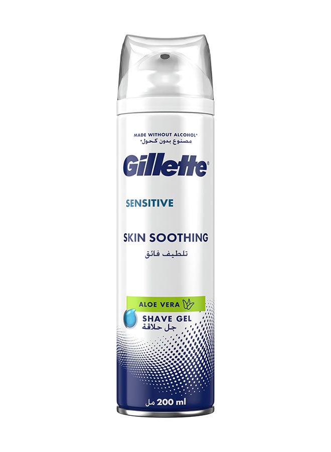 Gillette Sensitive Skin Soothing Shave Gel 200ml - Image 1