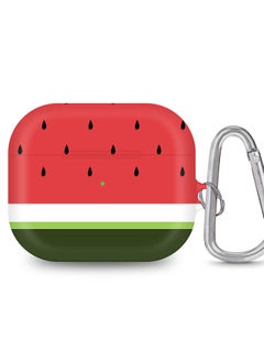 StylePods Case for Airpods 3rd Gen Case With Anti-Lost Keychain - Minimal Watermelon