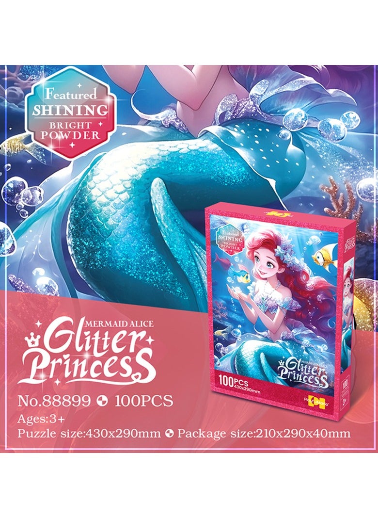 Generic 100-Piece Princess Jigsaw Puzzle - Kid Toy - Brain Games - Child Education Development Toy  - Image 2