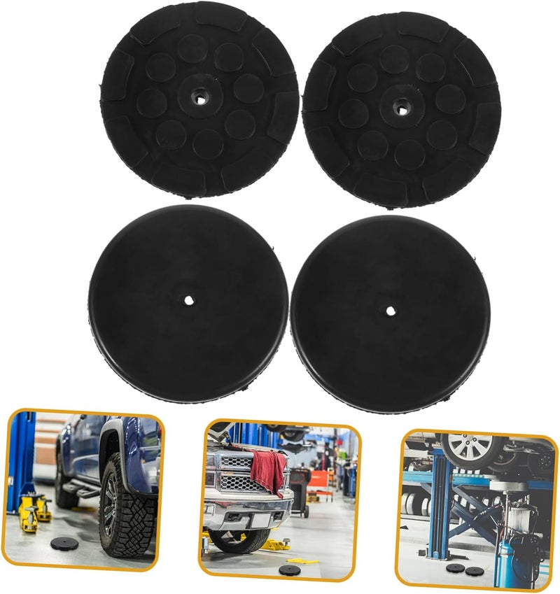 Unomor 4pcs Car Lift Pads Jacking Lifting Rubber Mat Trays Auto Jack Stand Pads - Image 2