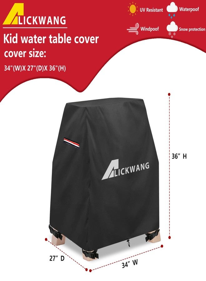 Alickwang Kids Water Table Cover for Step2 Rain Showers & Flow Water Table,Outdoor Waterproof Dustproof Anti-UV Kids Water Play Table Cover,black,Cover Only. - Image 2