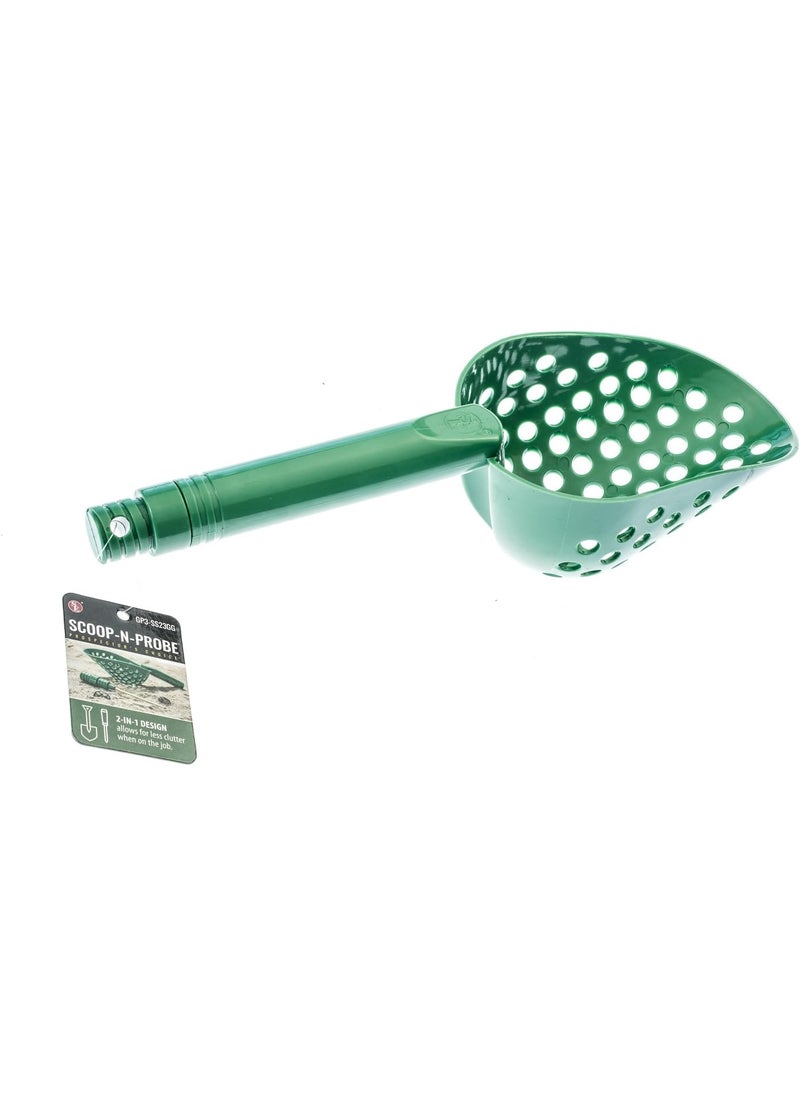 SE SE 14Inch Green Sand Scoop with Brass Probe for Gold Panning and Metal Detecting  2in1 Design with 418 Inch Probe  GP3SS23GG  - Image 5