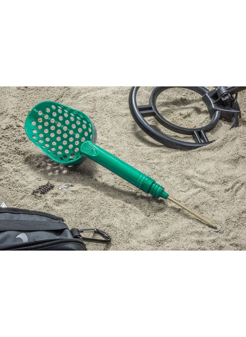 SE SE 14Inch Green Sand Scoop with Brass Probe for Gold Panning and Metal Detecting  2in1 Design with 418 Inch Probe  GP3SS23GG  - Image 2