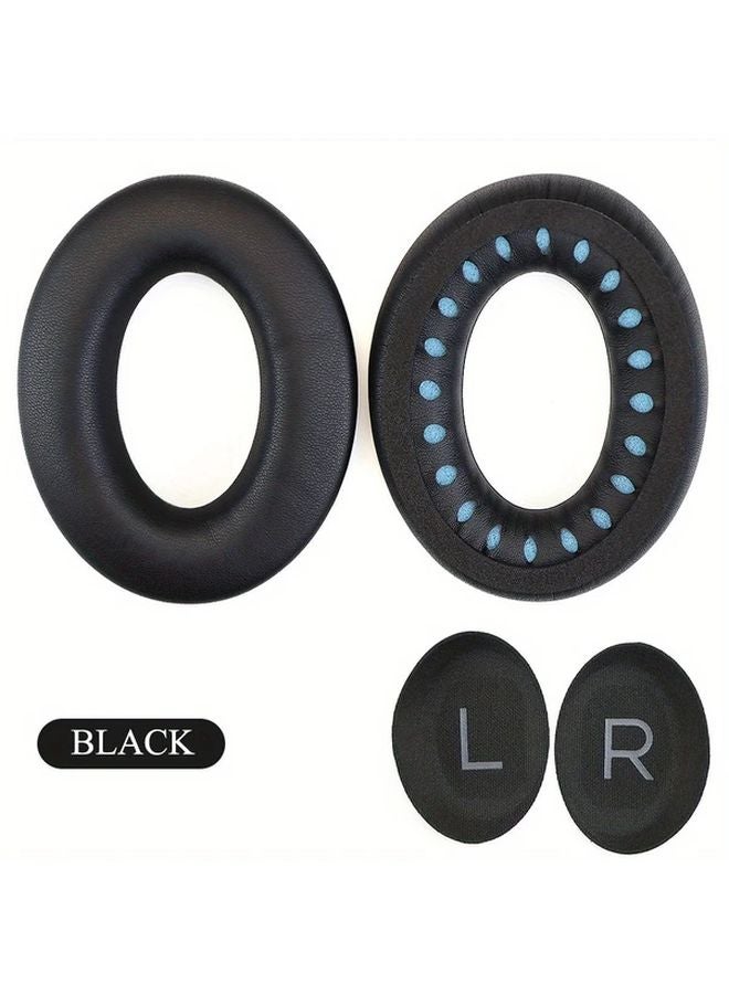 2 Pack Black Replacement Ear Pads For Bose QuietComfort 45 QC45 QC SE Headphones - Image 1